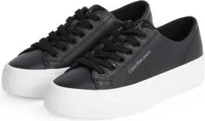 Calvin Klein Jeans VULC FLATFORM LOW MG LTH Plateausneaker, Schnürschuh, Halbschuh, Freizeitschuh in klassischer Optik