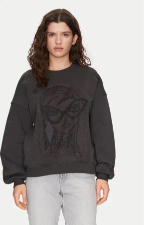 ONLY Sweatshirt Collie 15337366 Grau Regular Fit