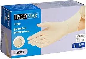 HYGOSTAR unisex Einmalhandschuhe GRIP weiß Größe L, 100 St.