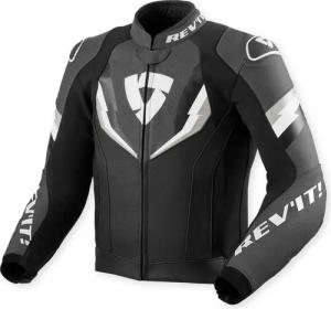 REV'IT! Quantum 3 Lederjacke schwarz/anthrazit 50 Herren