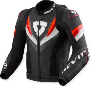 REV'IT! Quantum 3 Pro Lederjacke schwarz/rot 54 Herren