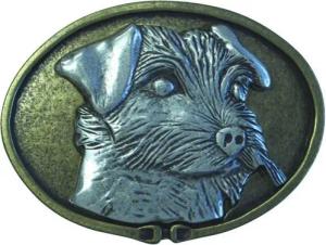 BELTINGER Gürtelschnalle Jack Russel 4,0 cm - Buckle Gürtelschließe 40mm - für Jagd-Outfit und (1-St)
