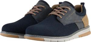 TOM TAILOR Herren Schnürschuhe im Knitted-Look, blau, Uni, Gr. 42