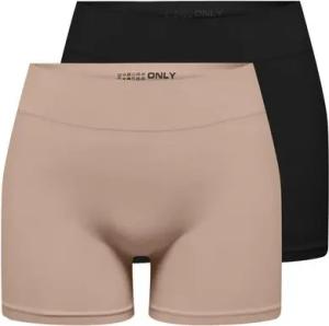ONLY Hotpants ONLVICKY S-LESS MINI SHORTS 2-PACK (Packung, 2-tlg)