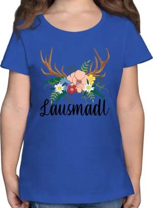 Shirtracer T-Shirt Lausmadl - schwarz Mode für Oktoberfest Kinder Outfit