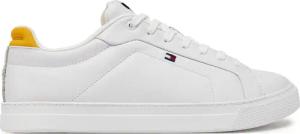 Tommy Hilfiger Sneakers Icon Court Pinperf Lth FM0FM05483 Weiß
