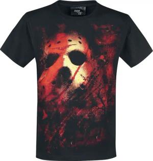 Freitag der 13. T-Shirt - Jason Lives! - S bis M - für Männer - Größe M - schwarz - Lizenzierter Fanartikel