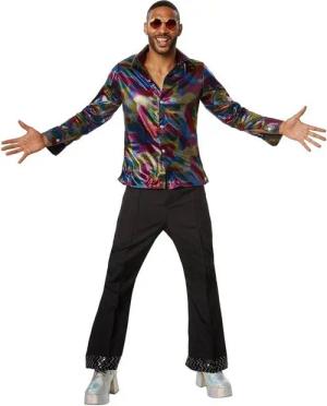 dressforfun Hippie-Kostüm Herrenkostüm Disco King, Zweiteiliges Kostüm im Disco-Outfit