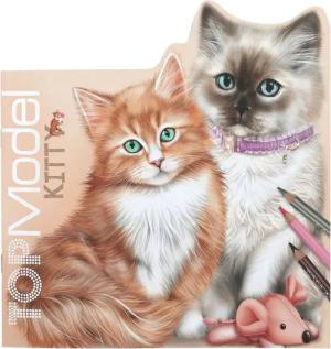 Depesche Malvorlage Top Model Kitty Katzen Malbuch Buch inkl. Sticker Ausmalbuch (1-St)