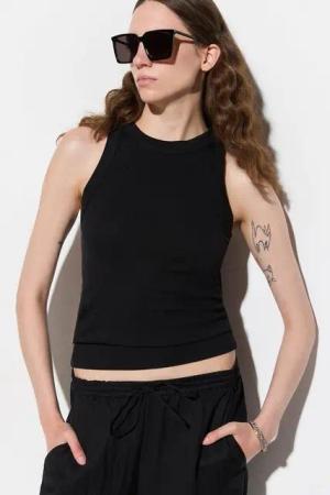 No Matter What Blusentop Kurze Crop-Bluse