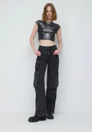 No Matter What Blusentop Kurze Crop-Bluse