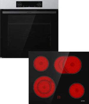 GORENJE Backofen-Set Pacific Backofen-Set Basic 2021, mit 1-fach-Teleskopauszug, Aqua Clean, Pizzafunktion mit 300 °C – perfekt für Pizza, Focaccia und mehr!