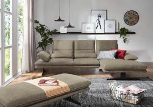 W.SCHILLIG Ecksofa "broadway, Designsofa mit tollem Sitzkomfort", Sitztiefenverstellung, Kopfteil- & Seitenteilverstellung, Breite 291cm