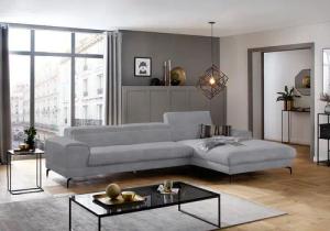 W.SCHILLIG Ecksofa "piedroo, Designsofa mit tollem Sitzkomfort, bequem, L-Form", Kopfteilverstellung, wahlweise mit Sitztiefenverstellung, Breite 343cm