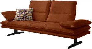 W.SCHILLIG 2,5-Sitzer "broadway, Designsofa mit tollem Sitzkomfort", Sitztiefenverstellung, Kopfteil- & Seitenteilverstellung, Breite 216cm