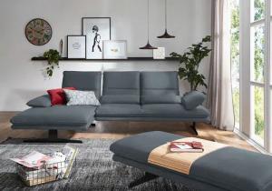 W.SCHILLIG Ecksofa "broadway, Designsofa mit tollem Sitzkomfort", Sitztiefenverstellung, Kopfteil- & Seitenteilverstellung, Breite 291cm