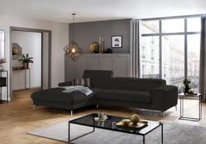 W.SCHILLIG Ecksofa "piedroo, Designsofa mit tollem Sitzkomfort, bequem und elegant, L-Form", Kopfteilverstellung, wahlweise mit Sitztiefenverstellung, Breite 303cm