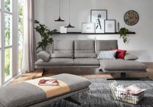 W.SCHILLIG Ecksofa "broadway, Designsofa mit tollem Sitzkomfort", Sitztiefenverstellung, Kopfteil- & Seitenteilverstellung, Breite 291cm