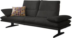 W.SCHILLIG 2,5-Sitzer "broadway, Designsofa mit tollem Sitzkomfort", Sitztiefenverstellung, Kopfteil- & Seitenteilverstellung, Breite 216cm