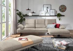 W.SCHILLIG Ecksofa "broadway, Designsofa mit tollem Sitzkomfort", Sitztiefenverstellung, Kopfteil- & Seitenteilverstellung, Breite 291cm