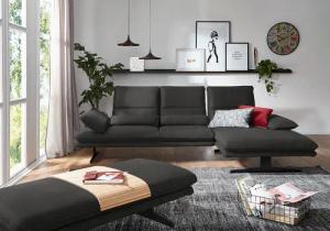 W.SCHILLIG Ecksofa "broadway, Designsofa mit tollem Sitzkomfort", Sitztiefenverstellung, Kopfteil- & Seitenteilverstellung, Breite 291cm