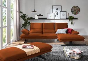 W.SCHILLIG Ecksofa "broadway, Designsofa mit tollem Sitzkomfort", Sitztiefenverstellung, Kopfteil- & Seitenteilverstellung, Breite 291cm