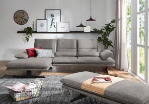 W.SCHILLIG Ecksofa "broadway, Designsofa mit tollem Sitzkomfort", Sitztiefenverstellung, Kopfteil- & Seitenteilverstellung, Breite 291cm