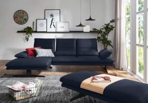 W.SCHILLIG Ecksofa "broadway, Designsofa mit tollem Sitzkomfort", Sitztiefenverstellung, Kopfteil- & Seitenteilverstellung, Breite 291cm