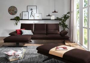 W.SCHILLIG Ecksofa "broadway, Designsofa mit tollem Sitzkomfort", Sitztiefenverstellung, Kopfteil- & Seitenteilverstellung, Breite 291cm