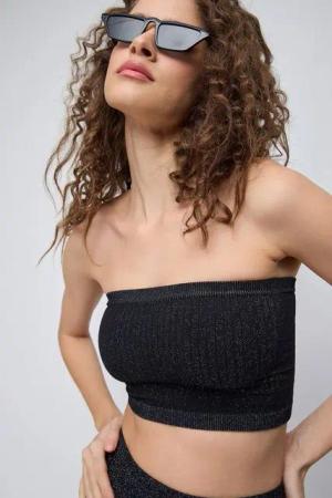 No Matter What Crop-Top Schimmer Crop Top - Nahtlose Passform