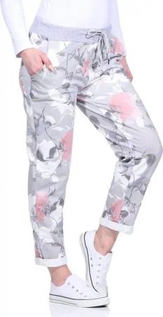 Aurela Damenmode Jogginghose Freizeithose sommerliche Haushose leichte Jogginghose elastischer Bund, Kordelzug, Schnürung