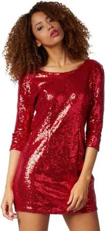 dressforfun Paillettenkleid Pailletten-Langarmkleid