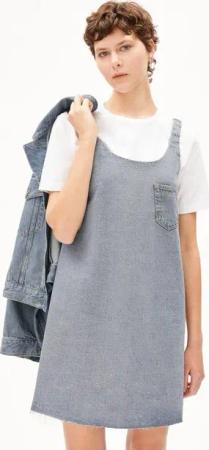 Armedangels Midikleid NAAVA Damen Jeanskleid aus Bio-Baumwoll Mix Jeanskleid aus Bio-Baumwoll Mix