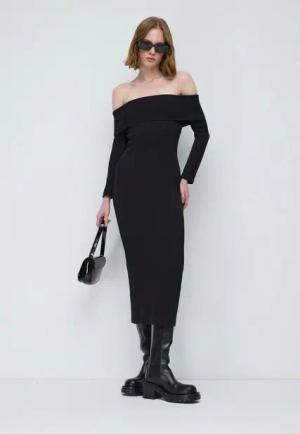 No Matter What Maxikleid Schulterfreies Ripp-Midi-Kleid