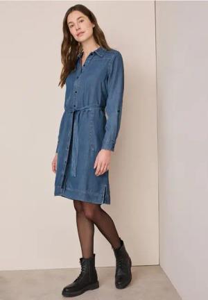 Cecil Damen Lyocell-Kleid in Blau, Gr: XL