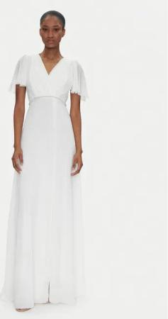 Rinascimento Abendkleid CFC0122466003 Weiß Regular Fit