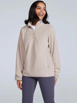 Stockholm Damenfleece mit Reißverschluss - Beige