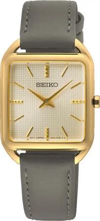 Seiko SWR090P1 Damenuhr eckige Damenuhr 26mm 5ATM
