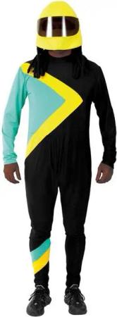 Metamorph Kostüm Jamaika Bob, Karibisches Wintersport Outfit für Herren
