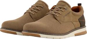 TOM TAILOR Herren Schnürschuhe im Knitted-Look, beige, Uni, Gr. 41