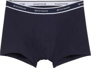 TOM TAILOR Herren Kurze Boxershorts im 2er-Pack, blau, Uni, Gr. XXL/8