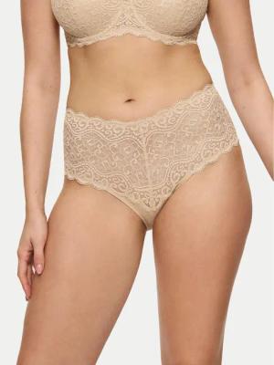 Triumph Klassischer Damenslip mit hoher Taille Amourette 10210675 Beige