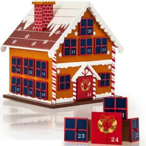 Adventskalender Winterhäuschen MDF