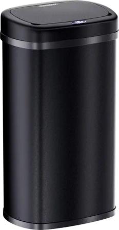 Sensor Mülleimer Edelstahl Schwarz 58L
