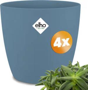 Blumentopf Brussels 4er-Set Blau 16x15cm 2,2L