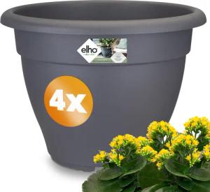 Blumentopf 4er-Set Anthrazit 29x22cm 7,1L