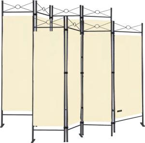 Paravent Lucca 2er-Set Creme 180x163cm