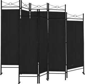 Paravent Lucca 2er-Set Schwarz 180x163cm