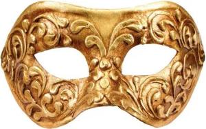 Maskworld Verkleidungsmaske Colombina stucco oro - Karneval Faschingsmaske