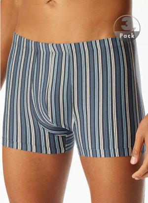 Schiesser Herren Shorts blau Baumwolle & Mix